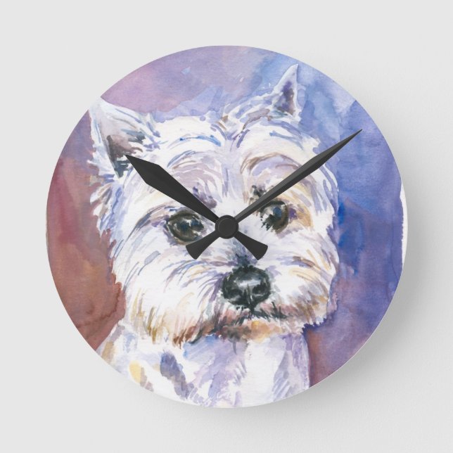 Reloj Redondo Mediano Perro (Anverso)