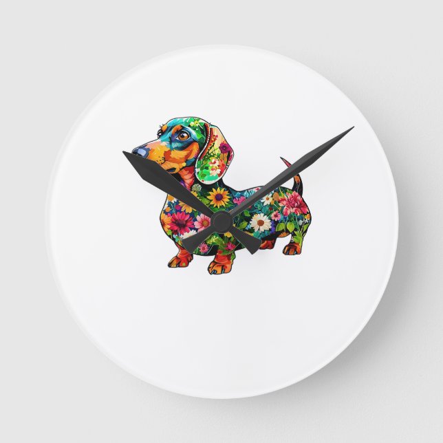 Reloj Redondo Mediano perro (Anverso)