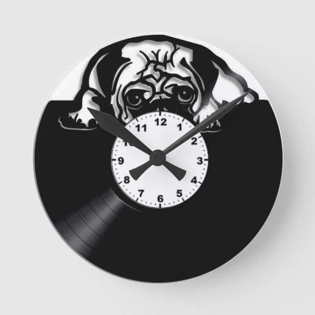 Reloj Redondo Mediano Perro (Anverso)