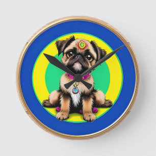 Reloj Redondo Mediano Perro Adorable