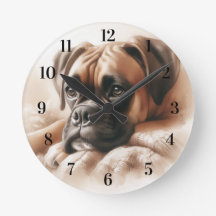 Perro Boxer en una rosa serena