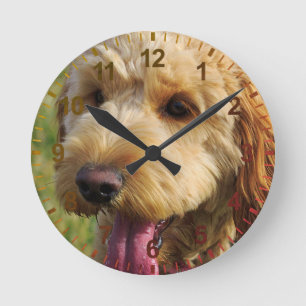 Reloj Redondo Mediano Perro cocido