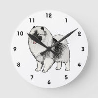 Perro de caricatura de Keeshond