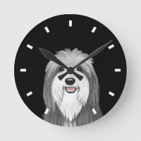 Perro de la caricatura de Collie con barba