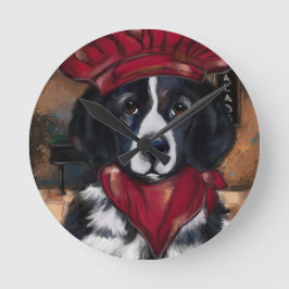 Reloj Redondo Mediano Perro de Terranova