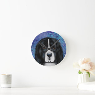 Reloj Redondo Mediano Perro Terranova