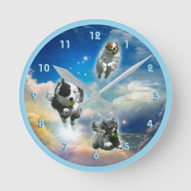RELOJ REDONDO MEDIANO PERROS DE HEAVEN BALL PATROL (Anverso)