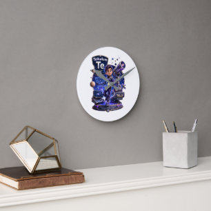 Reloj Redondo Mediano Personaje de Telurio de ATOMIVRA™