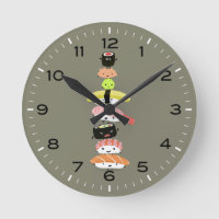 Personajes de Sushi Kawaii apilados