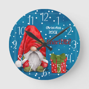 Reloj Redondo Mediano Personalizable lindo padre Navidad