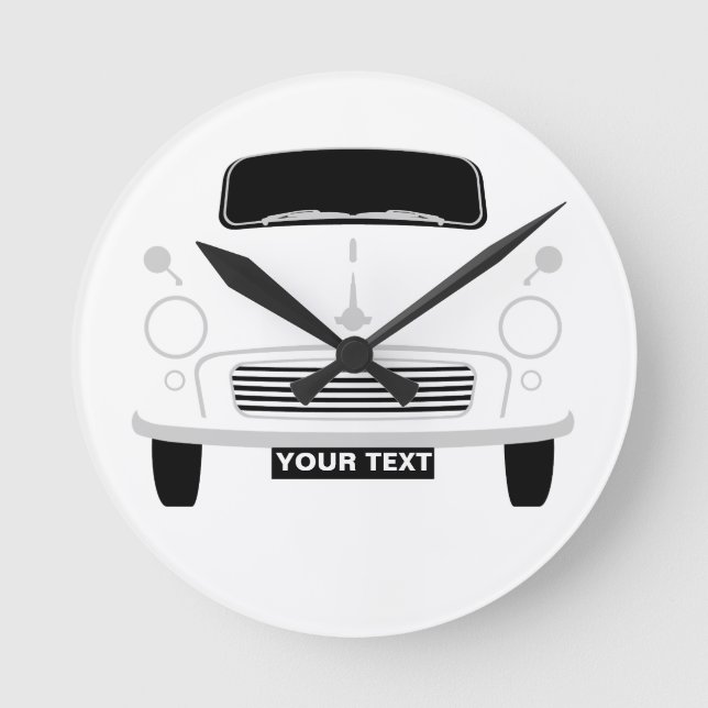 Reloj Redondo Mediano Personalización del arte pop Personalizado blanco  (Anverso)