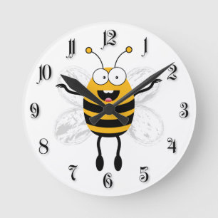 Reloj Redondo Mediano Personalizado Bee
