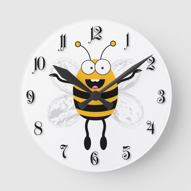 Reloj Redondo Mediano Personalizado Bee (Anverso)