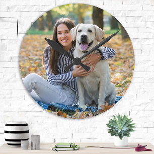 Reloj Redondo Mediano Personalizado de fotos personalizado cree su propi