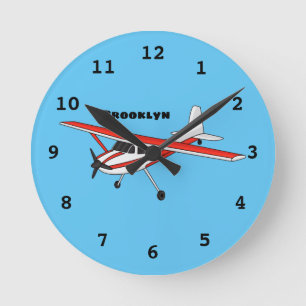 Reloj Redondo Mediano Personalizado de la aeronave de engranajes de tric