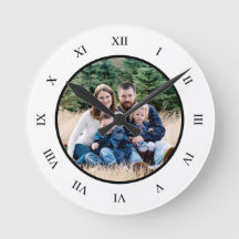 Personalizado de números romanos blancos negros