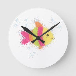 Reloj Redondo Mediano Personalizado de pescado fresco