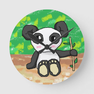 Reloj Redondo Mediano personalizado lindo panda