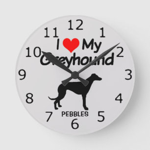 Reloj Redondo Mediano PERSONALIZADO me encanta mi perro canario