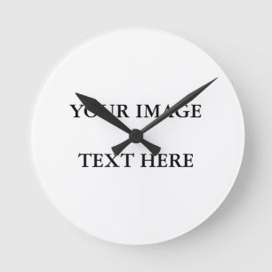 Reloj Redondo Mediano Personalizado personalizado de tu propia foto y te