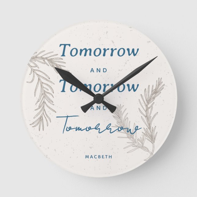 Reloj Redondo Mediano Personalizado Personalizado simple  elegante Boho (Anverso)