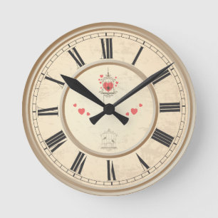 Reloj Redondo Mediano Personalizado Personalizado Vintage Tu Propia Foto