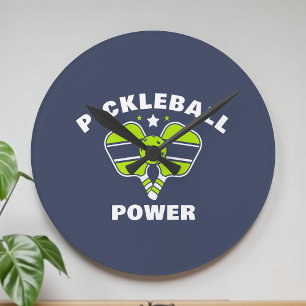 Reloj Redondo Mediano Personalizado Pickleball Team