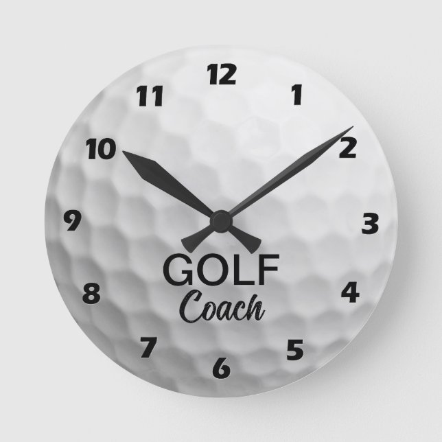 Reloj Redondo Mediano Personalized Golfing Coach (Anverso)