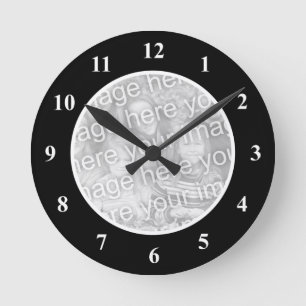 Reloj Redondo Mediano Personalized photo wall clock for baby picture