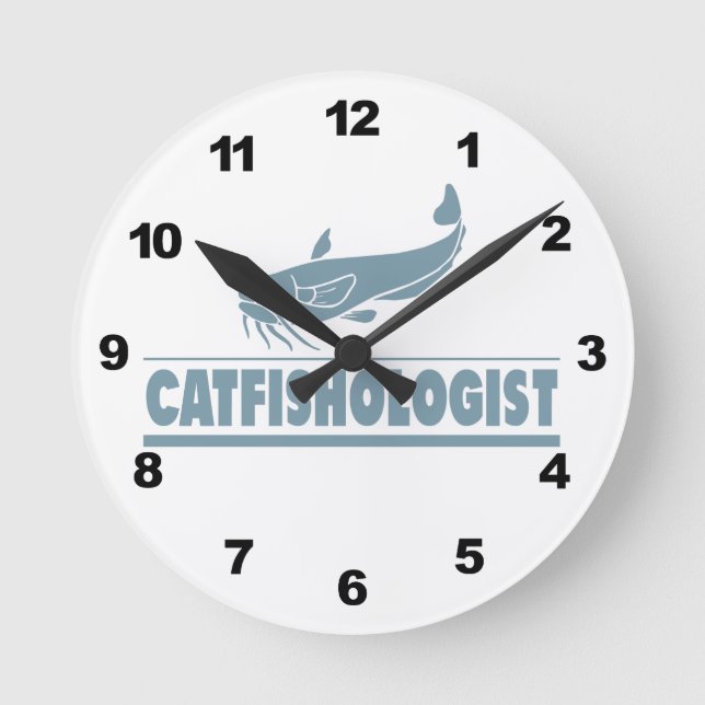 Reloj Redondo Mediano Pesca (Anverso)