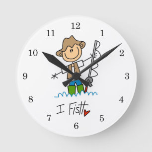 Reloj Redondo Mediano Pescado