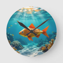 Pescado originami y caballito de mar