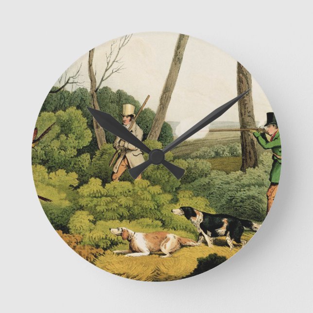 Reloj Redondo Mediano 'Pheasant Shooting', pub. by Thomas McLean, 1820 ( (Anverso)