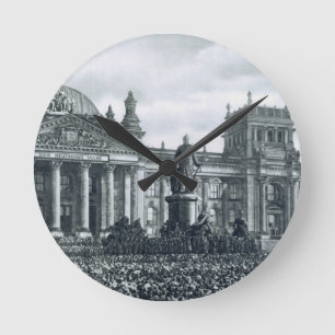 Reloj Redondo Mediano Philipp Scheidemann (1865-1939) da una dirección 