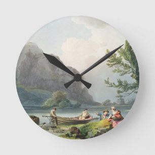 Reloj Redondo Mediano Philippe de Loutherbourg Lake of Wyndermere, fro