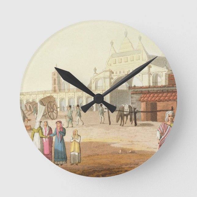 Reloj Redondo Mediano Piazza del Mercato, Buenos Aires, la Argentina, de (Anverso)