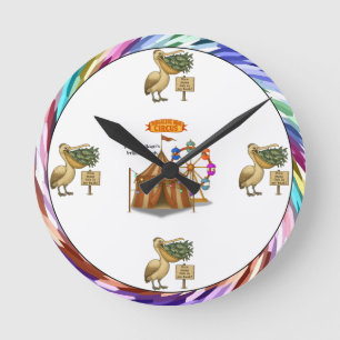 Reloj Redondo Mediano Pico de pelícano Pierre brillante