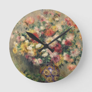 Reloj Redondo Mediano Pierre A Renoir Dahlias