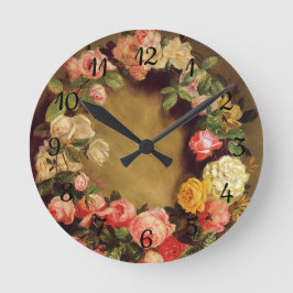 Reloj Redondo Mediano Pierre-Auguste Renoir - Corona de Rosas