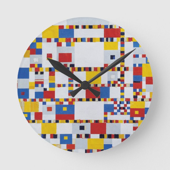 Reloj Redondo Mediano piet mondrian , victory.boogie-woogie (Anverso)