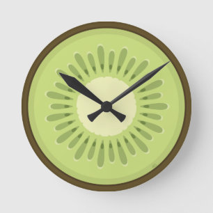 Reloj Redondo Mediano Pieza de fruta kiwi