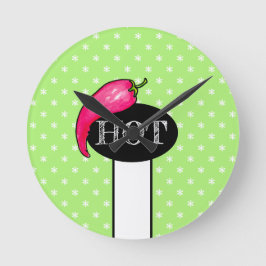 Reloj Redondo Mediano Pimienta de chile