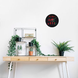 Reloj Redondo Mediano Pimientos de chile calientes rojos