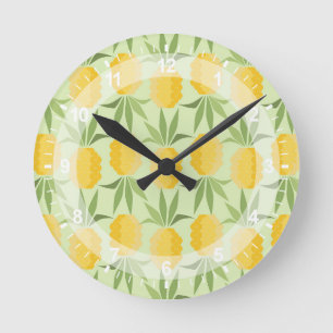 Reloj Redondo Mediano Piñas retro