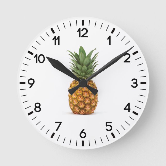 Reloj Redondo Mediano Pineapple (Anverso)