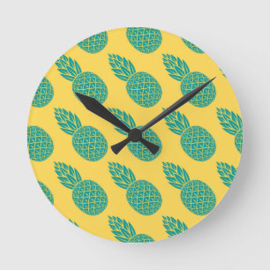 Reloj Redondo Mediano Pineapple Pattern
