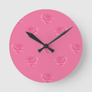 Reloj Redondo Mediano Pink roses