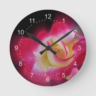 Reloj Redondo Mediano pink yellow rose