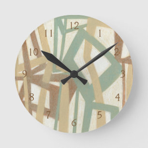 Reloj Redondo Mediano Pintura a pulso del normando Wyatt