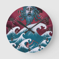 Pintura de aceite de Crimson Neptune